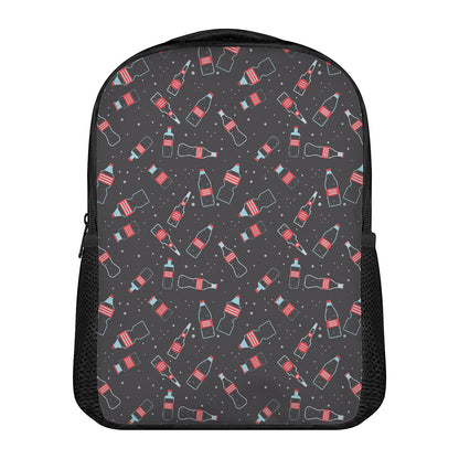 Cola Bottle Pattern Print Casual Backpack