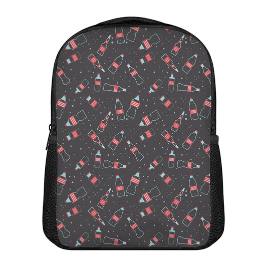 Cola Bottle Pattern Print Casual Backpack