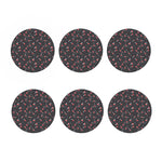 Cola Bottle Pattern Print Coaster Set
