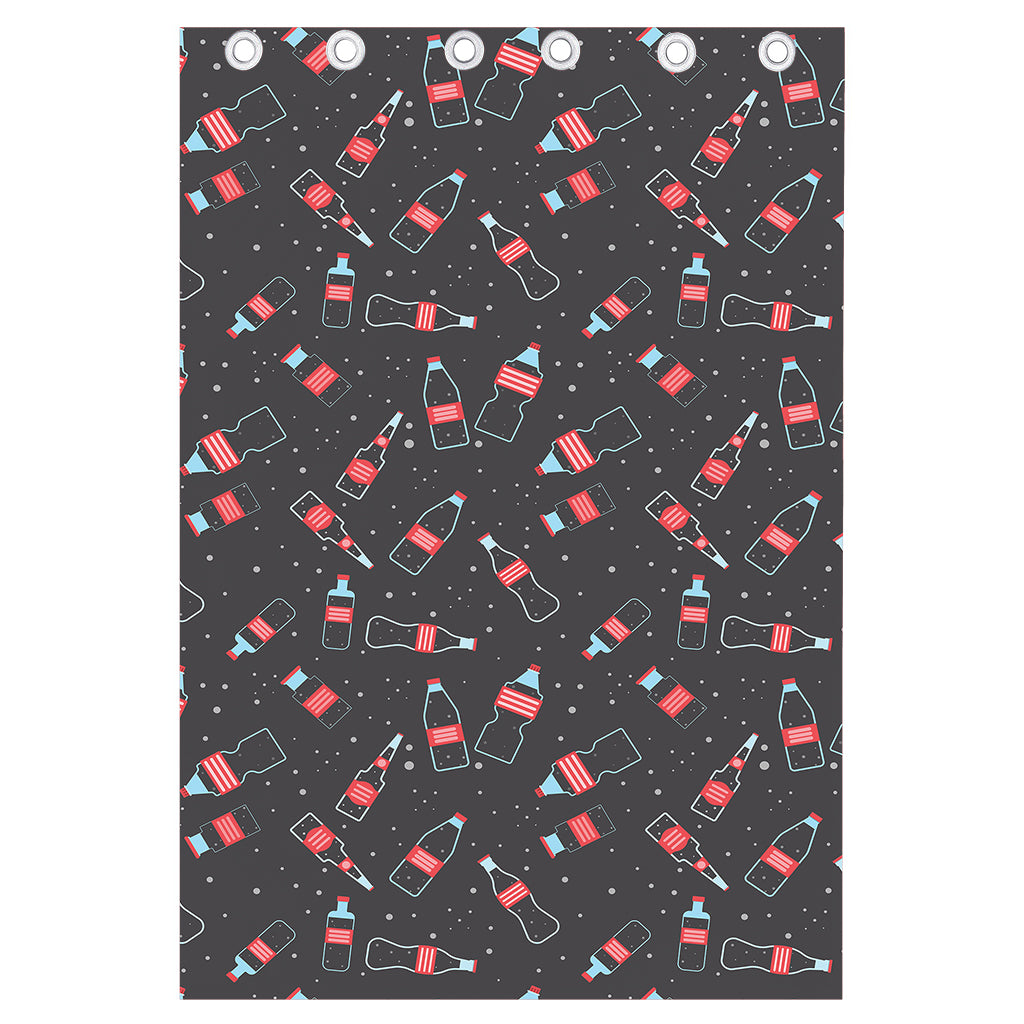 Cola Bottle Pattern Print Curtain