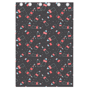 Cola Bottle Pattern Print Curtain