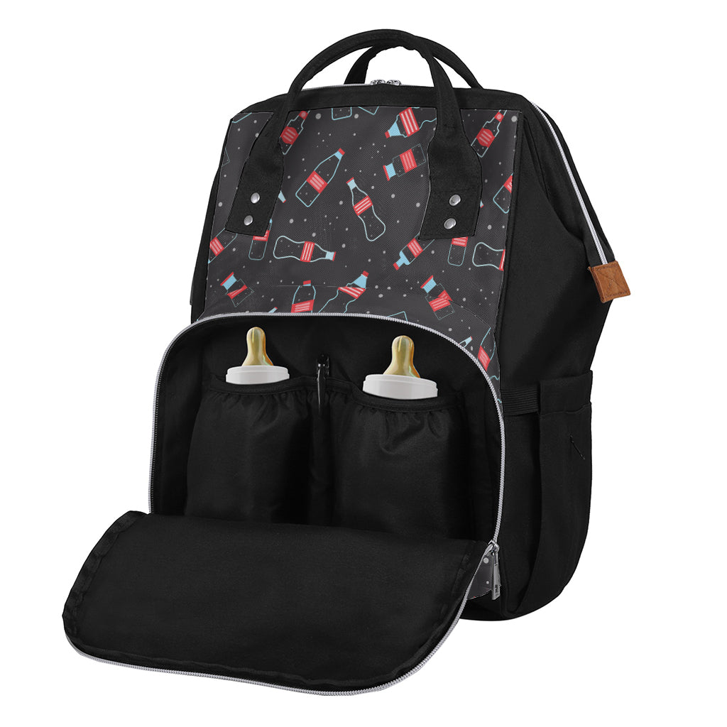 Cola Bottle Pattern Print Diaper Bag