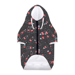 Cola Bottle Pattern Print Dog Zip Up Hoodie
