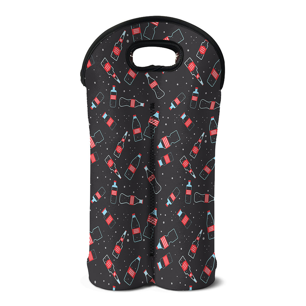 Cola Bottle Pattern Print Double Neoprene Wine Tote