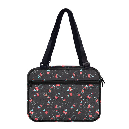 Cola Bottle Pattern Print Double Strap Bible Bag