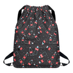Cola Bottle Pattern Print Drawstring Backpack