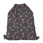 Cola Bottle Pattern Print Drawstring Bag