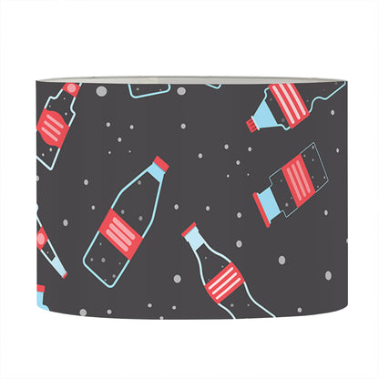 Cola Bottle Pattern Print Drum Lamp Shade