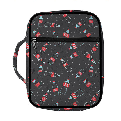 Cola Bottle Pattern Print Front Pocket Bible Bag