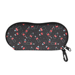 Cola Bottle Pattern Print Glasses Case