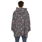 Cola Bottle Pattern Print Hoodie Blanket