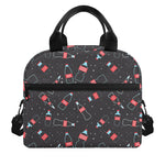 Cola Bottle Pattern Print Insulated Lunch Bag