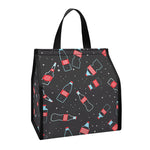 Cola Bottle Pattern Print Insulated Lunch Tote