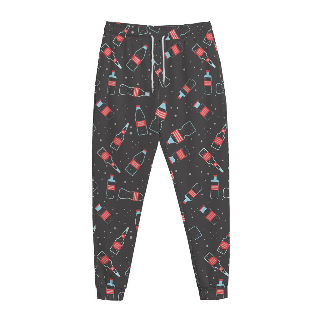 Cola Bottle Pattern Print Jogger Pants