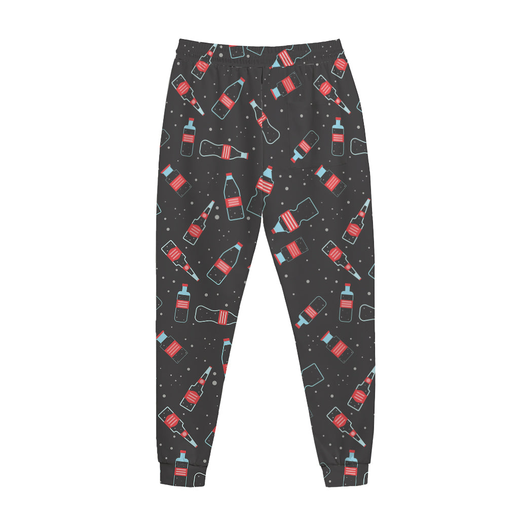 Cola Bottle Pattern Print Jogger Pants