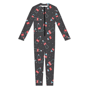 Cola Bottle Pattern Print Jumpsuit