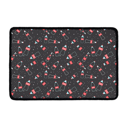 Cola Bottle Pattern Print Kitchen Mat