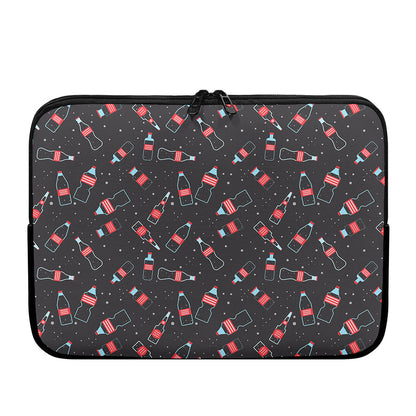 Cola Bottle Pattern Print Laptop Sleeve