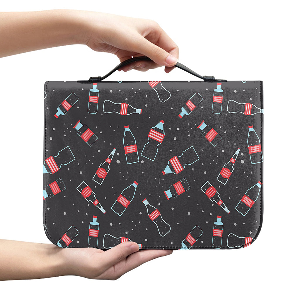 Cola Bottle Pattern Print Leather Bible Cover