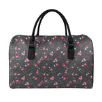 Cola Bottle Pattern Print Leather Duffle Bag