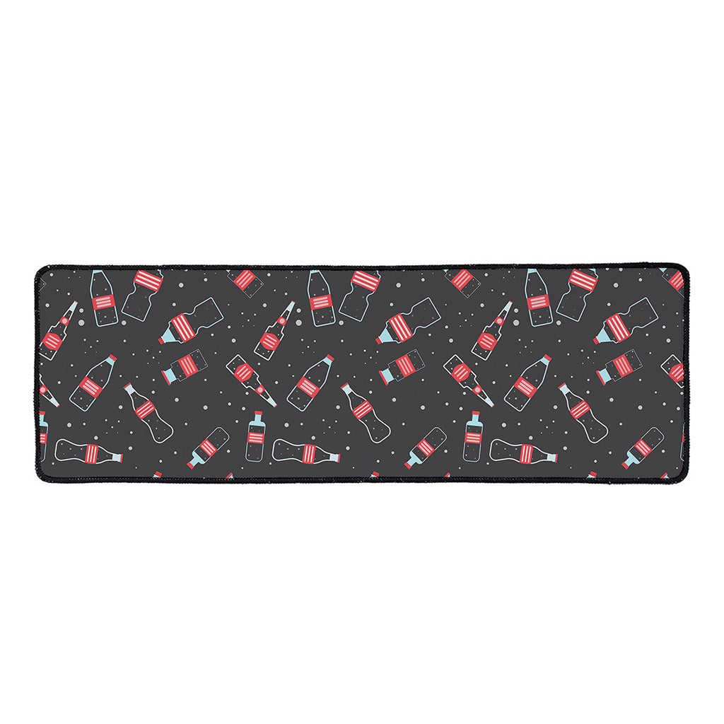 Cola Bottle Pattern Print Long Kitchen Mat