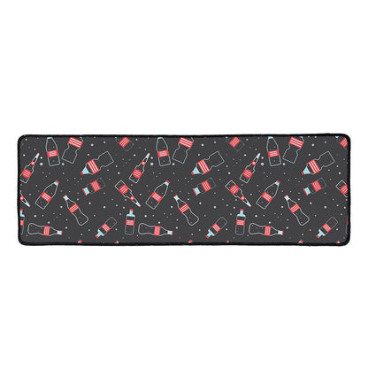 Cola Bottle Pattern Print Long Kitchen Mat