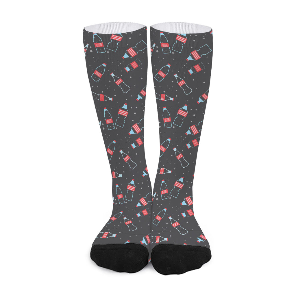 Cola Bottle Pattern Print Long Socks