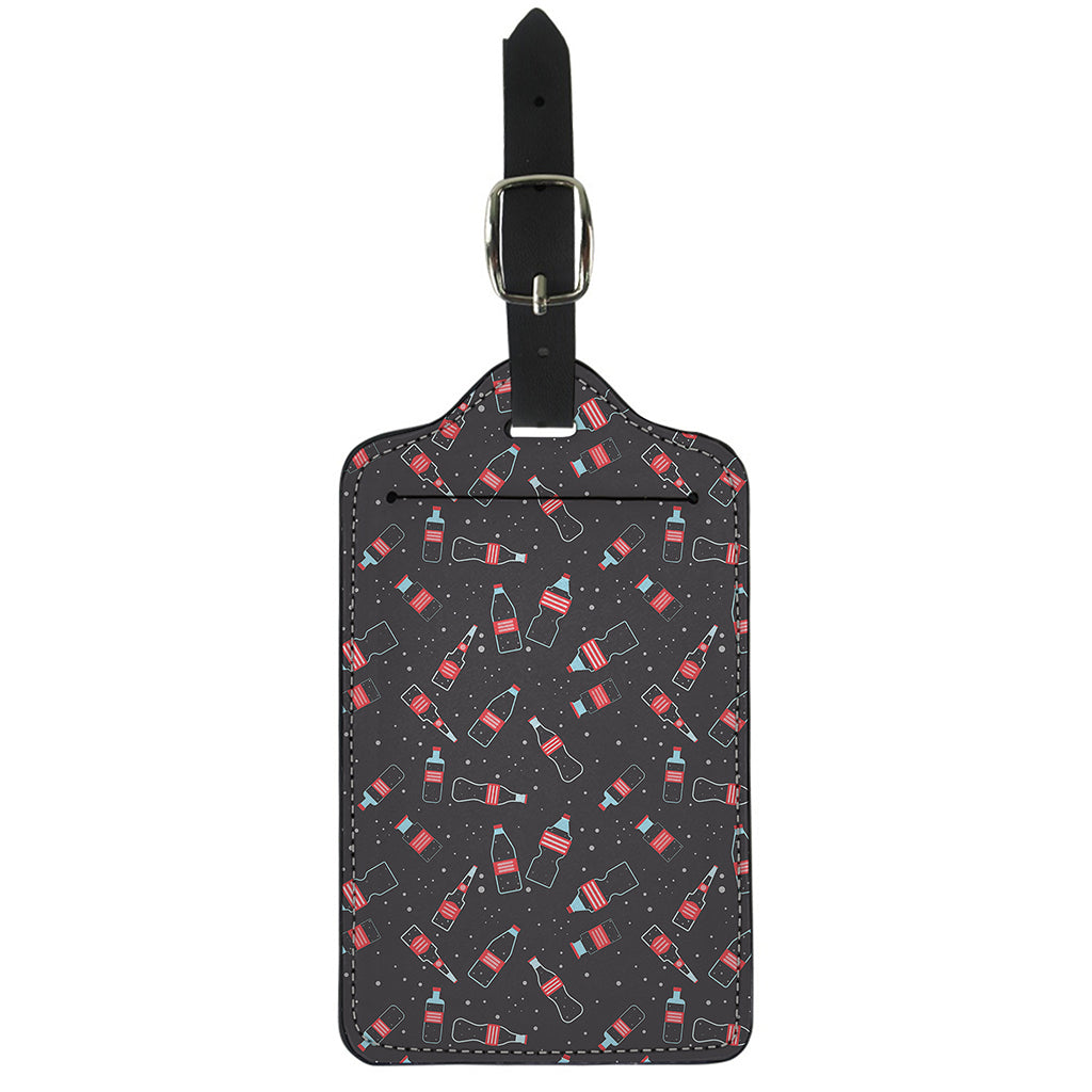 Cola Bottle Pattern Print Luggage Tag