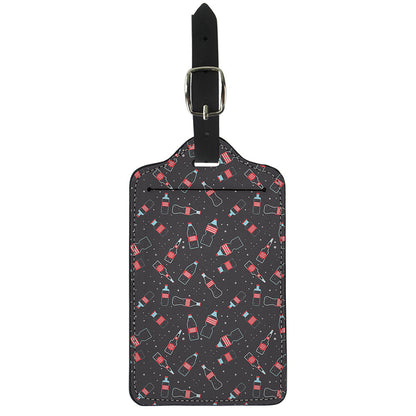 Cola Bottle Pattern Print Luggage Tag