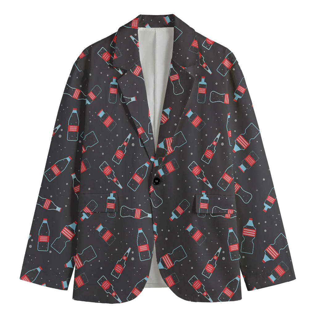 Cola Bottle Pattern Print Men's Blazer