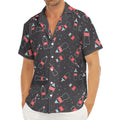 Cola Bottle Pattern Print Men's Deep V-Neck Shirt