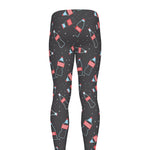 Cola Bottle Pattern Print Men's leggings