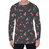 Cola Bottle Pattern Print Men's Long Sleeve T-Shirt