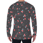 Cola Bottle Pattern Print Men's Long Sleeve T-Shirt