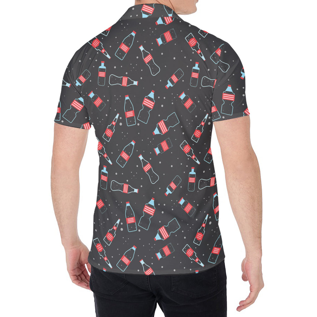 Cola Bottle Pattern Print Men's Shirt