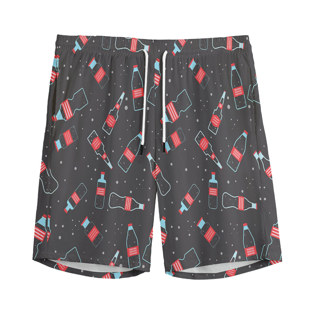 Cola Bottle Pattern Print Men's Sports Shorts