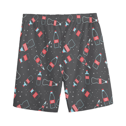 Cola Bottle Pattern Print Men's Sports Shorts
