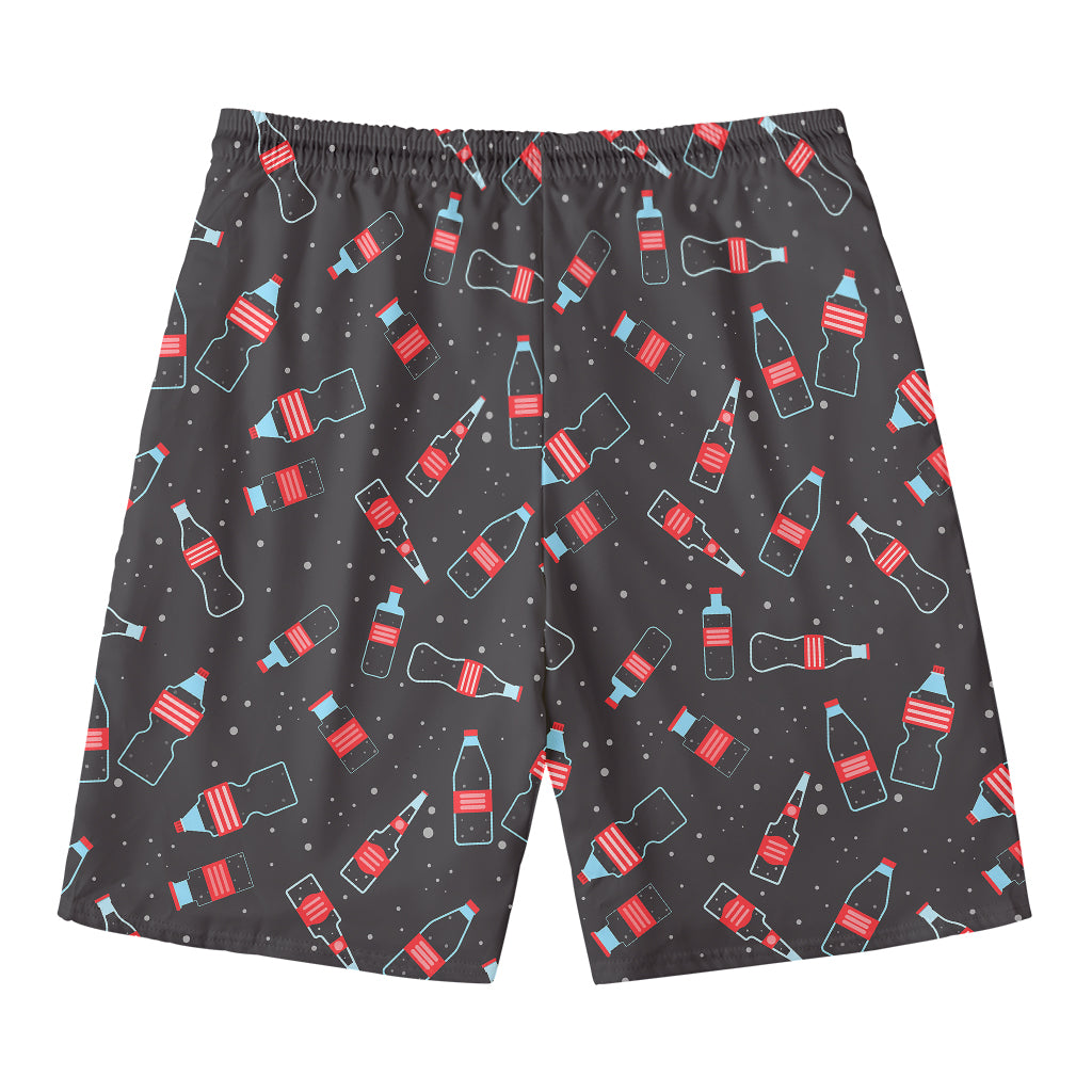 Cola Bottle Pattern Print Men's Swim Trunks