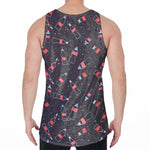 Cola Bottle Pattern Print Men's Velvet Tank Top