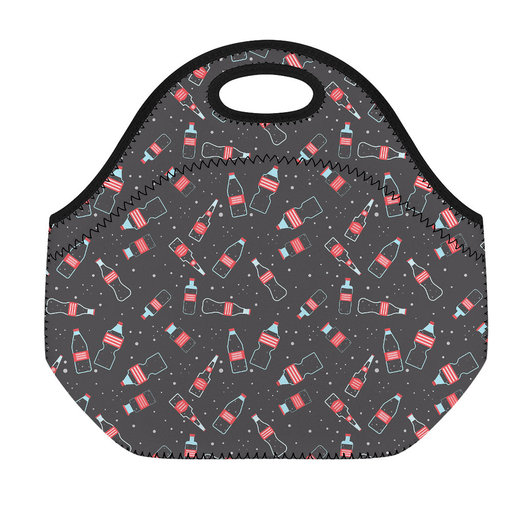 Cola Bottle Pattern Print Neoprene Lunch Bag