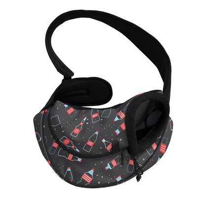 Cola Bottle Pattern Print Pet Sling Carrier