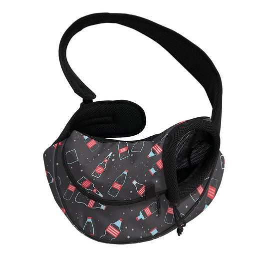 Cola Bottle Pattern Print Pet Sling Carrier