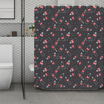 Cola Bottle Pattern Print Polyester Shower Curtain
