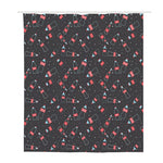 Cola Bottle Pattern Print Polyester Shower Curtain