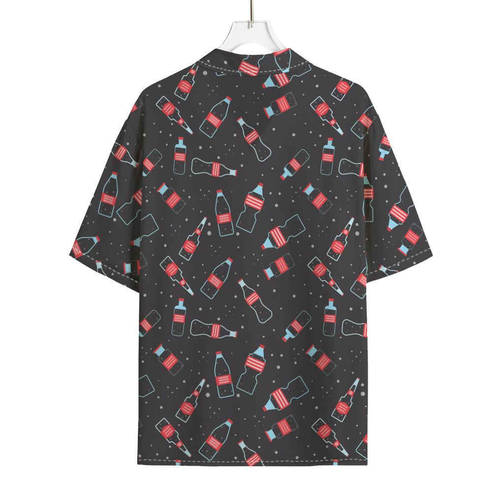 Cola Bottle Pattern Print Rayon Hawaiian Shirt