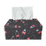 Cola Bottle Pattern Print Rectangle Tissue Box Cover