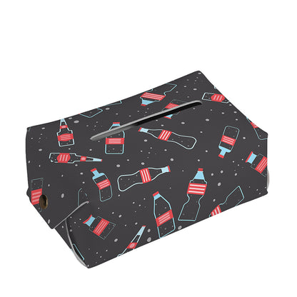 Cola Bottle Pattern Print Rectangle Tissue Box Cover