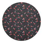 Cola Bottle Pattern Print Round Blanket
