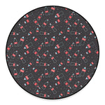 Cola Bottle Pattern Print Round Floor Mat