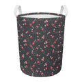Cola Bottle Pattern Print Round Laundry Basket